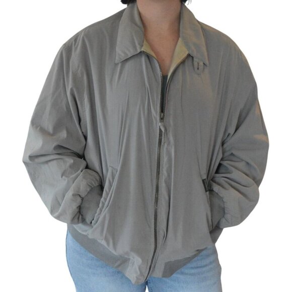 Weatherproof Tanker Golf Windbreaker Jacket Men's XL Gray Casual Athleisure - Picture 2 of 14